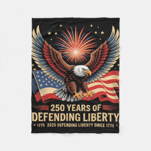 Patriotic Usa Army Us Military Parade 250th Annive Fleece Blanket