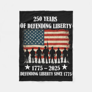 Patriotic Usa Army Us Military Parade 250th Annive Fleece Blanket