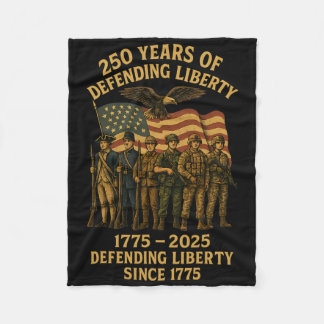 Patriotic Usa Army Us Military Parade 250th Annive Fleece Blanket