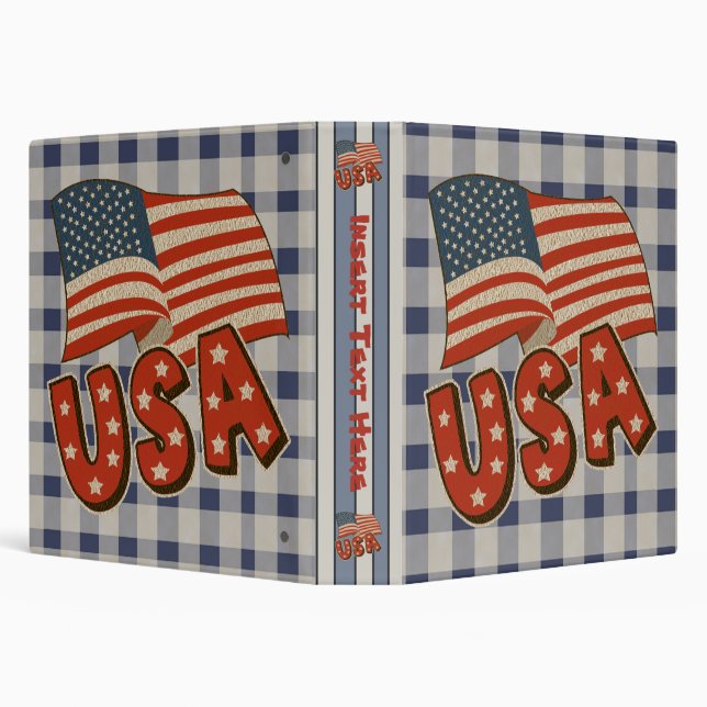 Patriotic USA Avery Binder (Background)