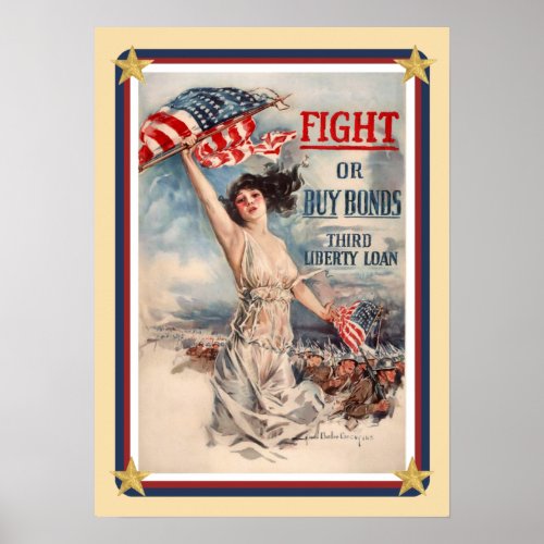 Patriotic USA Bonds Poster