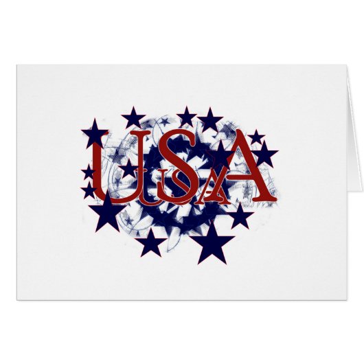 Patriotic Usa Cards (Front Horizontal)