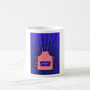 Patriotic USA Chef Red White Blue BBQ Cooking  Coffee Mug