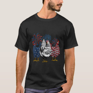 Patriotic Usa Chicken 4th Of July Independence Day T-Shirt