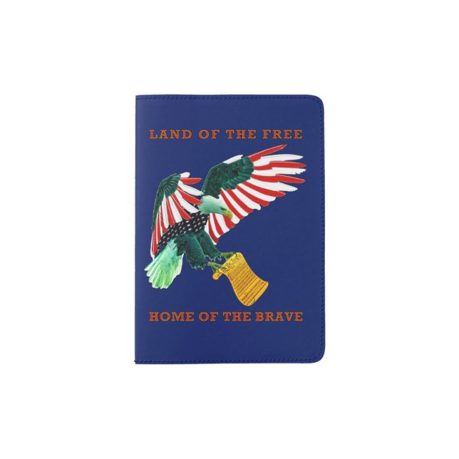 Patriotic USA Eagle Passport Holder (Front)