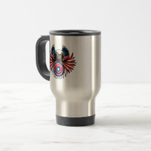 Patriotic USA Eagle Travel Mug
