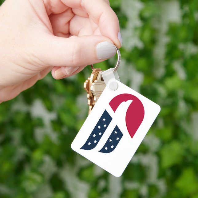 Patriotic USA Eagle Wing Keychain (Hand)