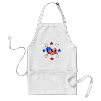 Patriotic USA Flag Adult Apron