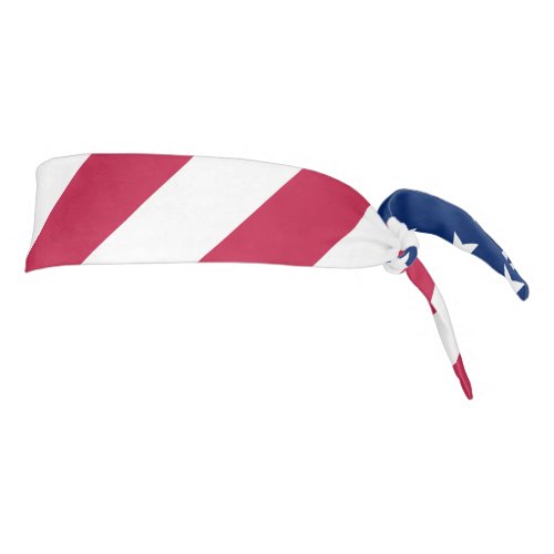 Patriotic USA Flag America Red White Blue Sports Tie Headband