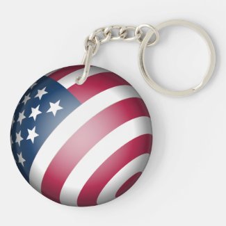 Patriotic USA Flag and Map Globe Art
