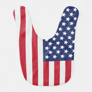 Patriotic USA Flag Baby Bib – American Pride