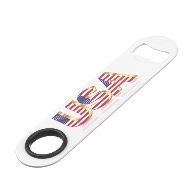 Patriotic USA Flag Bar Key (Back Angled)