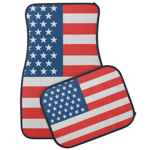 Patriotic USA Flag Car Floor Mat