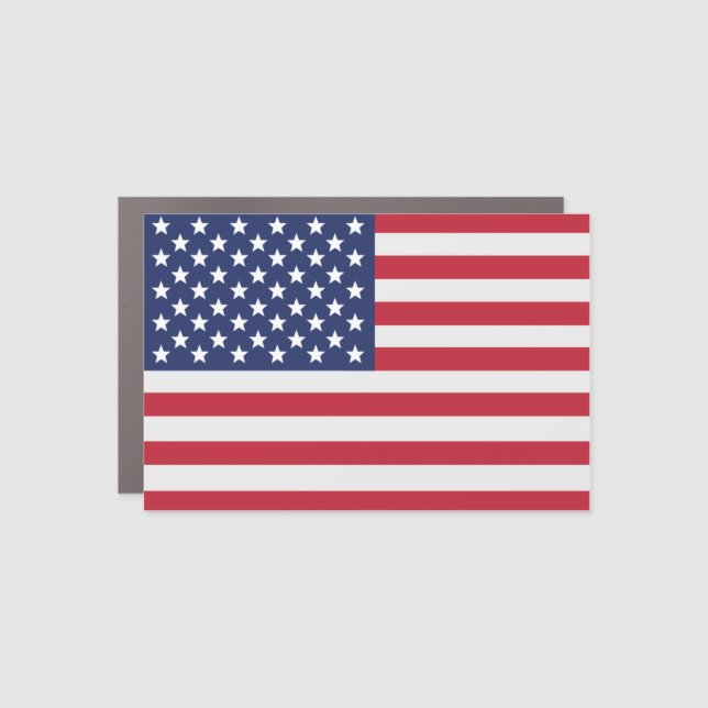 Patriotic USA Flag Car Magnet – American Pride (Front)