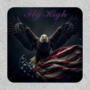 Patriotic USA Flag Eagle Patch