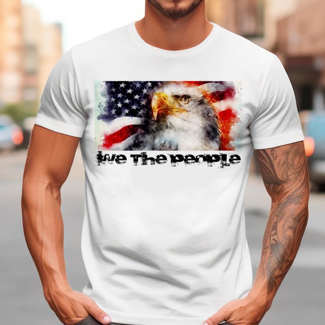 Patriotic USA Flag & Eagle T-Shirt (Creator Uploaded)