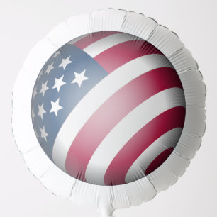 Patriotic USA Flag Globe, Cool and Fun Balloon