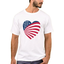 Patriotic USA Flag Heart 