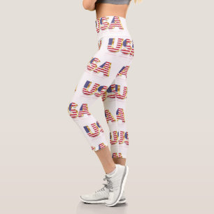 Patriotic USA Flag Leggings