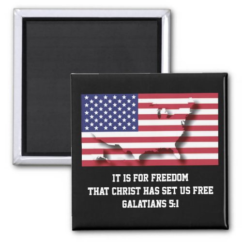 Patriotic USA Flag Magnet