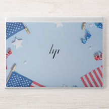 Patriotic USA Flag Minimal laptop skin