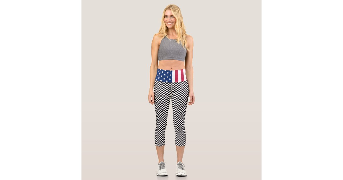 Stars and Stripes Capri Pants Capris for Women With Patriotic Fabric All  Over Print for Independence Day, 4th of July and Memorial Day 