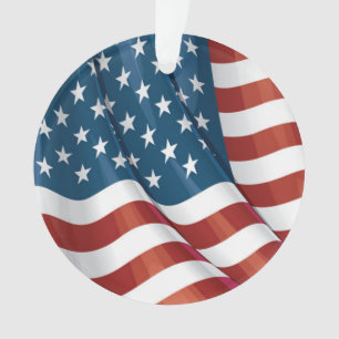 Patriotic USA Flag Ornament