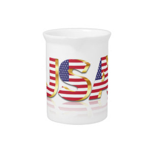 Patriotic USA Flag Pitcher