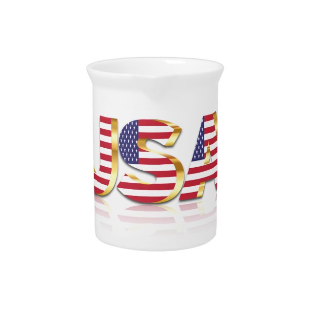 Patriotic USA Flag Pitcher (Front)