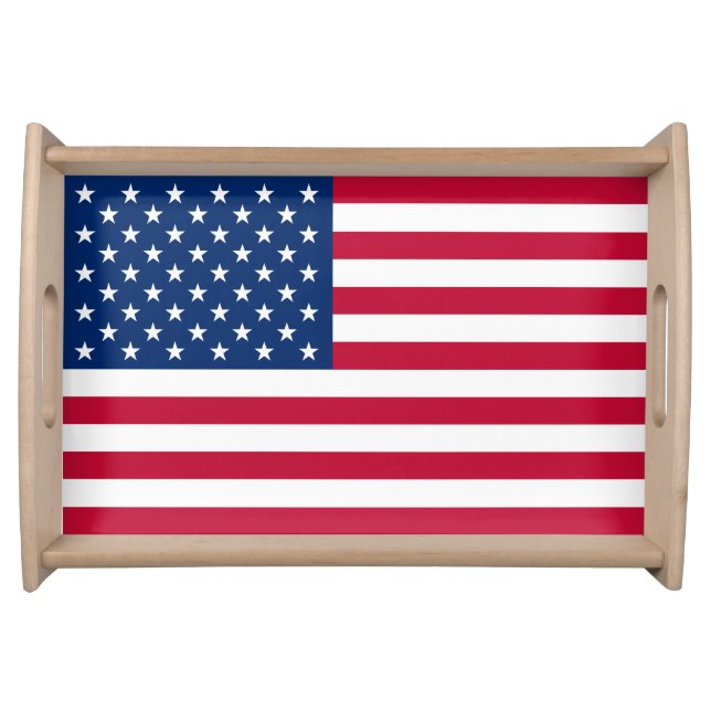 Patriotic USA Flag Serving Tray (Front)