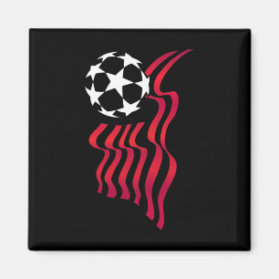 Patriotic Usa Flag Soccer Lover For Women Kids Men Magnet