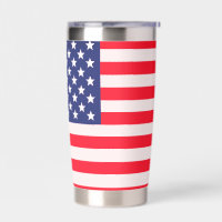 Patriotic USA Flag Thermal Tumbler – American