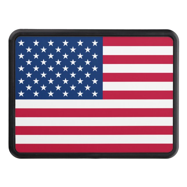 Patriotic USA Flag Tow Hitch Cover (Front)