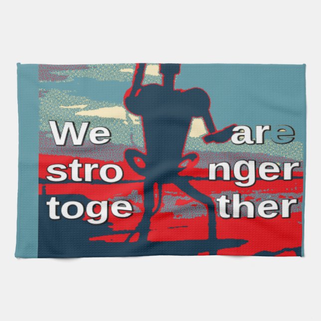 Patriotic USA Hope Graphic Art Print Design Towel (Horizontal)
