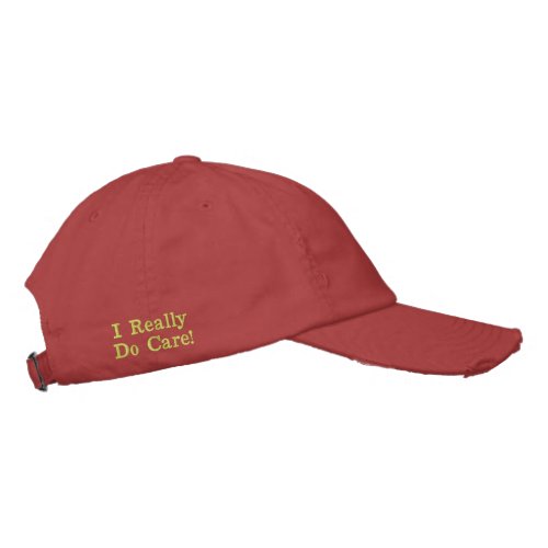 Patriotic USA I really do care Embroidered Baseball Cap