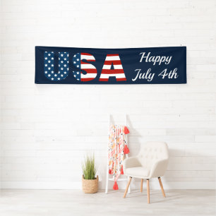 Patriotic USA Indoor Banner