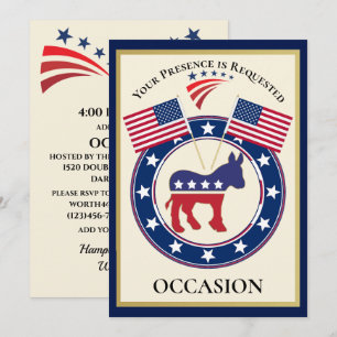 Patriotic USA  Invitation