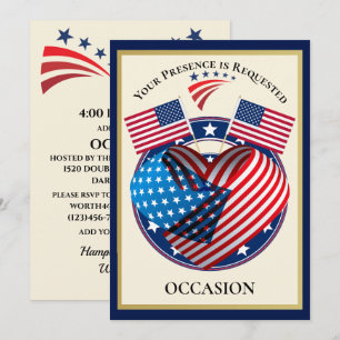 Patriotic USA  Invitation