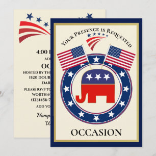 Patriotic USA  Invitation
