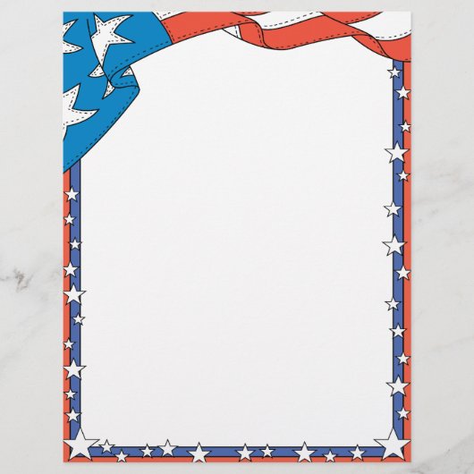 Patriotic USA Letterhead (Front)
