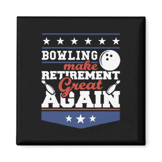 Patriotic Usa Make Bowling Great Again  Magnet
