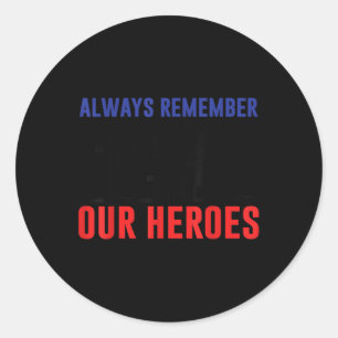 Patriotic Usa Memorial Day Family Men Women Boys Classic Round Sticker