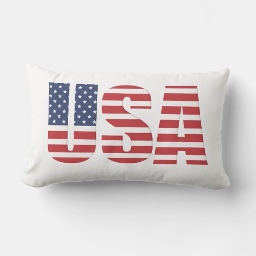 Patriotic USA Outdoor Pillow
