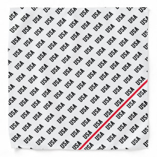 Patriotic USA Pattern Olympic Sports Fun Bandana