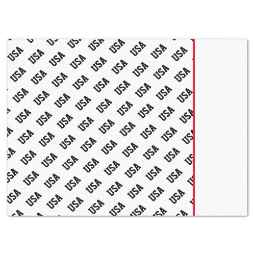 Patriotic USA Pattern Two Tone Olympic Sports Fun Tissue Paper