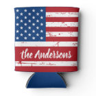 Patriotic USA Personalized Name American Flag