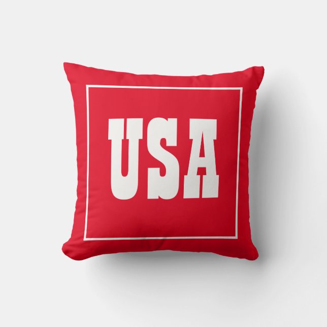Patriotic USA Pillow (Front)