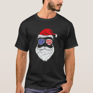 Patriotic USA Santa Claus T-Shirt