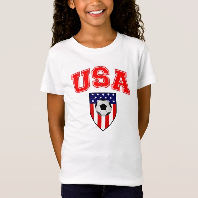 Patriotic USA Soccer T-Shirt (Front)