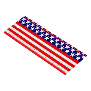 Patriotic USA Stars and Stripes Ruler